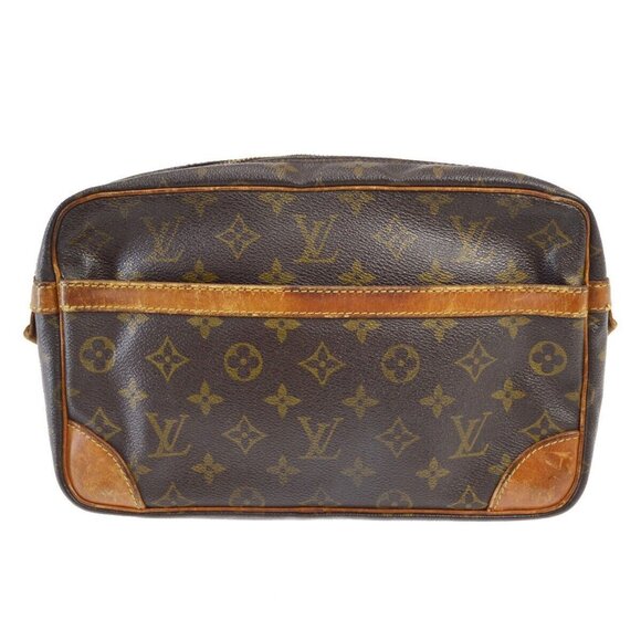 Louis Vuitton COMPIEGNE 28 CLUCTH BAG PURSE MONOGRAM - Picture 2 of 10